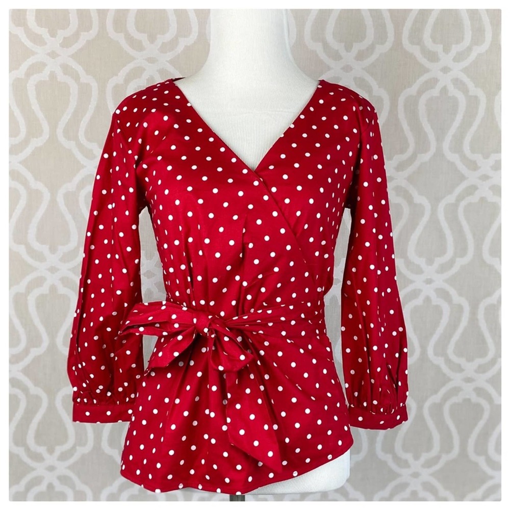 Pin up 50's Style Polka Dot Top - Picture 1 of 8